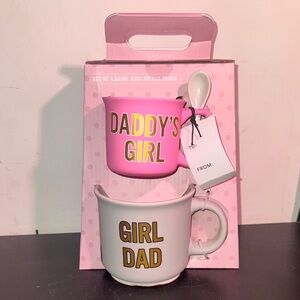 Daddy's Girl and Girl Dad Mug Set